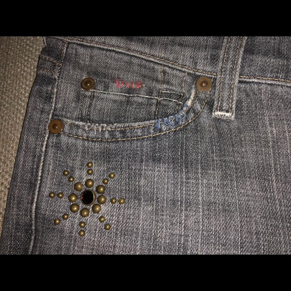 7 for all Mankind Great China Wall Flare Jeans 25 - Picture 5 of 11